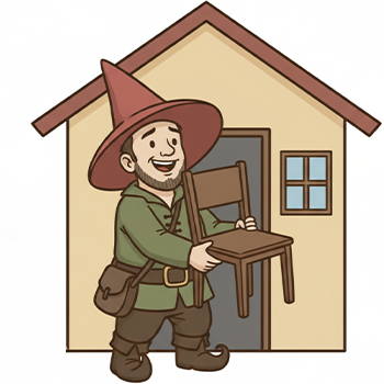 Haushaltsauflösung Illustration